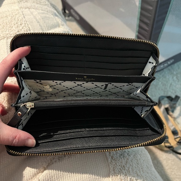 Kate Spade Black Leather Wallet - Picture 3 of 6